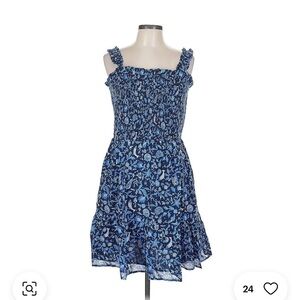 Smocked Mini Floral Dress